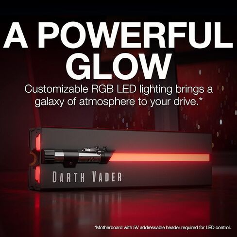 Seagate Lightsaber Collection Special Edition FireCuda SSD 2TB Solid State Drive - M.2 PCIe Gen4 ×4 NVMe 1.4, up to 7300MB/s, Customizable RGB LED Lightsabers (ZP2000GM3A033) in Kuwait