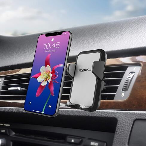 Amazon Basics Universal Smartphone Holder for Car Air Vent, Grey in Saudi Arabia