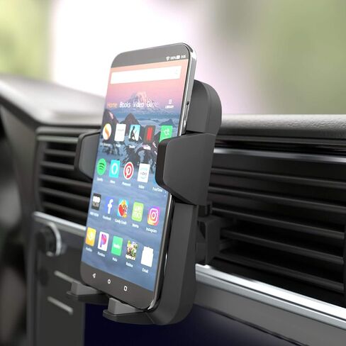 Amazon Basics Universal Smartphone Holder for Car Air Vent, Grey in Saudi Arabia