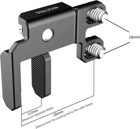 NICEYRIG Cable Lock Clamp for HDMI USB-C Power Cable, Compatible with Sony Alpha 1 A7SIII A7RIV A7RIII A7III A9 A9II - 438 in Saudi Arabia