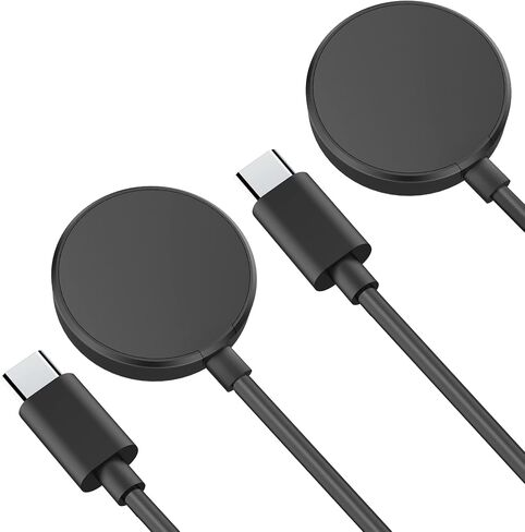 Clolasa 2 Pack for Samsung Galaxy Watch Charger Compatible with Galaxy Watch 8/8 Classic/7/Ultra/6/6 Classic/5/5 Pro/4/4 Classic/3/Active 2/Active USB-C Magnetic Charging Dock Accessories 3.3FT in Kuwait