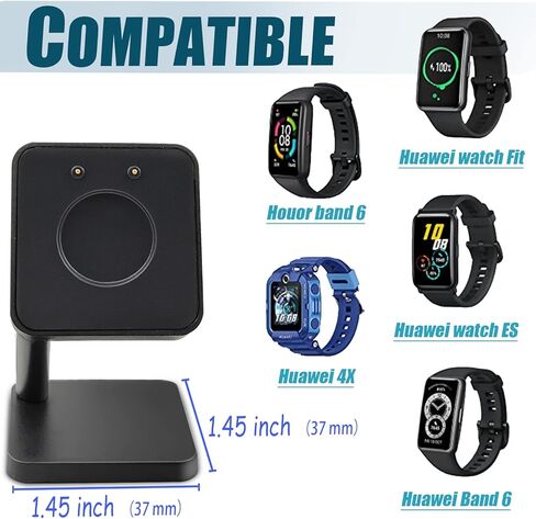 Charger Stand Compatible with Huawei Band 6, Huawei Watch Fit, Huawei4X, Honor Band 6,Honor Watch ES,Replacement USB Charger Cable Fit for Honor Smartwatch in Kuwait