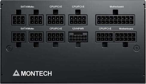 Montech BETA Series 650 Watt, 80+ Bronze Certified Power Supply, Japanese Capacitors, 120mm Silent Fan, Continuous PSU in Saudi Arabia
