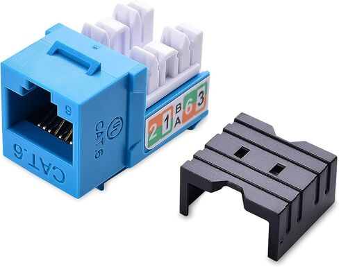Cable Matters [UL Listed] 25-Pack Rapid-Install Cat6 Keystone Jacks, White in Kuwait