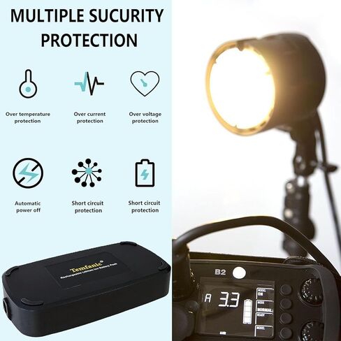 Temfanic Replacement Li-ion Battery for 100396 Compatible with Profoto B2 Camera Flash 14.4 V 3000 mAh/43 Wh in Kuwait