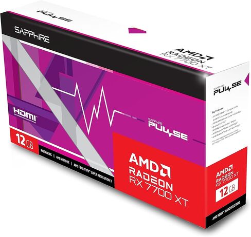زافير بطاقة رسومات للالعاب 11335-04-20G بالس AMD راديون RX 7700 XT مع 12GB GDDR6، AMD RDNA 3 in Kuwait