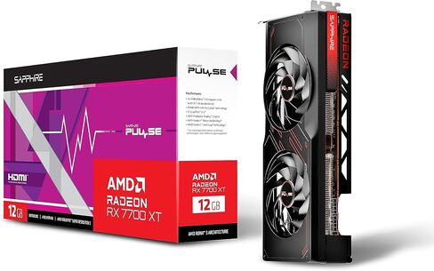 زافير بطاقة رسومات للالعاب 11335-04-20G بالس AMD راديون RX 7700 XT مع 12GB GDDR6، AMD RDNA 3 in Kuwait