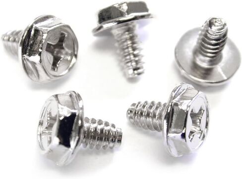 StarTech.com Replacement PC Mounting Screws #6-32 x 1/4in Long Standoff - Screw kit - silver - 0.2 in (pack of 50) - SCREW6_32 in Saudi Arabia
