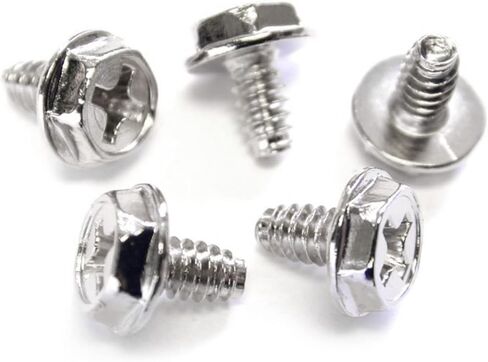 StarTech.com Replacement PC Mounting Screws #6-32 x 1/4in Long Standoff - Screw kit - silver - 0.2 in (pack of 50) - SCREW6_32 in Saudi Arabia