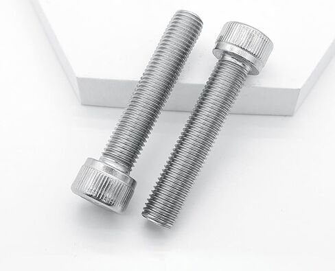 M5-0.8 * 8mm Socket Head Cap Screw, Socket Bolt,304 Stainless Steel,Metric Full Thread Screw,Allen Hex Drive Drive Type, Bright Finish, Machine Thread, Coarse Thread UNC,50 Pcs (M5x8mm) in Kuwait