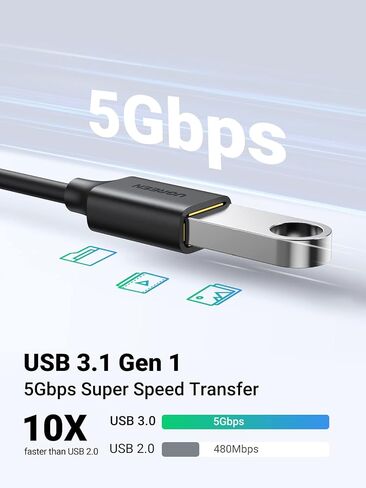 UGREEN USB C to USB 3.1 Adapter,USB C Female to USB Male Adapter,Type C Adapter OTG Cable Compatible with MacBook Pro 2022, MacBook Air/Mini,iPad Mini/Pro 2022, Samsung Galaxy S22 Google Pixel in Saudi Arabia