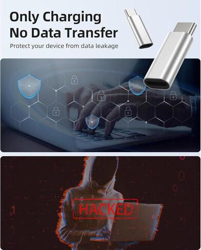 محول BabyElf USB-C إلى Lightning، عبوتان فقط لشحن محول USB C ذكر إلى Lightning أنثى متوافق مع iPhone 15 Series Galaxy S23 Note 20 Pixel 8 والمزيد من الأجهزة من النوع C، فضي in Kuwait
