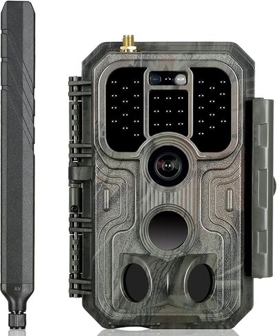BLAZEVIDEO 48MP 1296P WiFi Trail & Game Camera with 0.1s Trigger Speed No Glow Night Vision Motion Activated IP66 Waterproof Wireless Hunting Cam with App for Wildlife Hunting, Yard Security in Kuwait