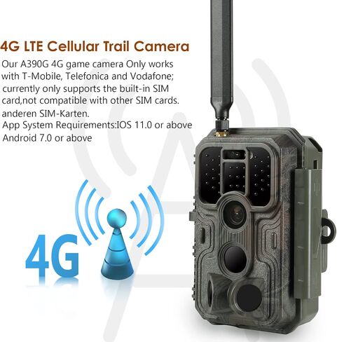 BLAZEVIDEO 48MP 1296P WiFi Trail & Game Camera with 0.1s Trigger Speed No Glow Night Vision Motion Activated IP66 Waterproof Wireless Hunting Cam with App for Wildlife Hunting, Yard Security in Kuwait