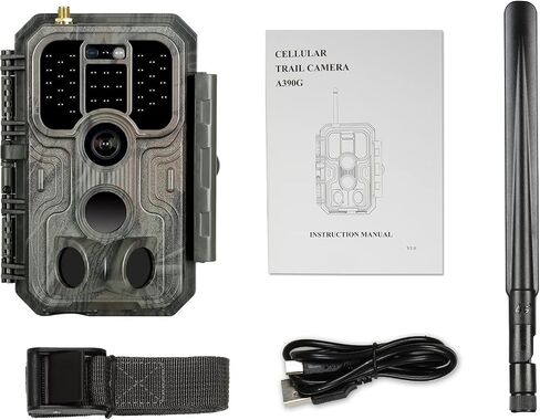 BLAZEVIDEO 48MP 1296P WiFi Trail & Game Camera with 0.1s Trigger Speed No Glow Night Vision Motion Activated IP66 Waterproof Wireless Hunting Cam with App for Wildlife Hunting, Yard Security in Kuwait