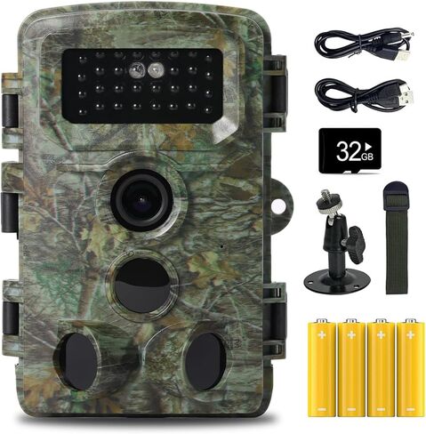 كاميرا Musonic Trail، كاميرا ألعاب بدقة 36 ميجابكسل 1080 بكسل مع رؤية ليلية، حركة وقت التشغيل 0.2 ثانية، عدسة كاميرا عريضة 120 درجة، كاميرا صيد مقاومة للماء IP66 لمراقبة الحياة البرية في الهواء الطلق in Kuwait