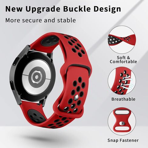 Lerobo 4 Pack Bands Compatible with Galaxy Watch 7 6 5 4 Band 40mm 44mm/Galaxy Watch 6 4 Classic 43mm 47mm 46mm 42mm/Watch 5 pro 45mm,Active 2 Band, 20mm Watch Band Soft Silicone Sport Band Women Men in Kuwait