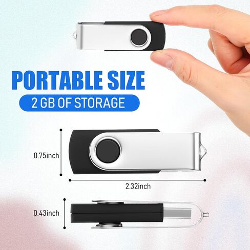 Xuhal 100 حزمة محرك فلاش USB 2 جيجابايت محركات أقراص فلاش USB 2.0 المحمولة USB الإبهام لتخزين البيانات المكتبية والمدرسة (متعدد الألوان) in Saudi Arabia
