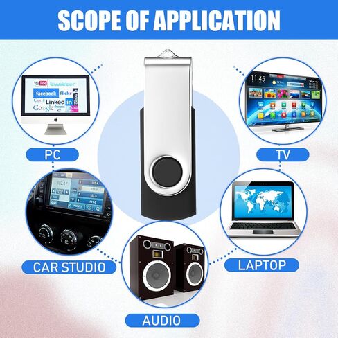 Xuhal 100 حزمة محرك فلاش USB 2 جيجابايت محركات أقراص فلاش USB 2.0 المحمولة USB الإبهام لتخزين البيانات المكتبية والمدرسة (متعدد الألوان) in Saudi Arabia