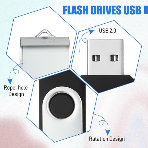 Xuhal 100 حزمة محرك فلاش USB 2 جيجابايت محركات أقراص فلاش USB 2.0 المحمولة USB الإبهام لتخزين البيانات المكتبية والمدرسة (متعدد الألوان) in Saudi Arabia