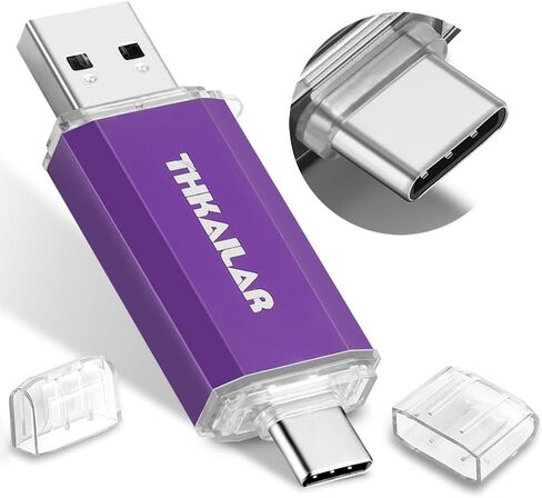 Thkailar USB C Flash Drive 256GB for Android Phone,Mac Pro,PC in Kuwait