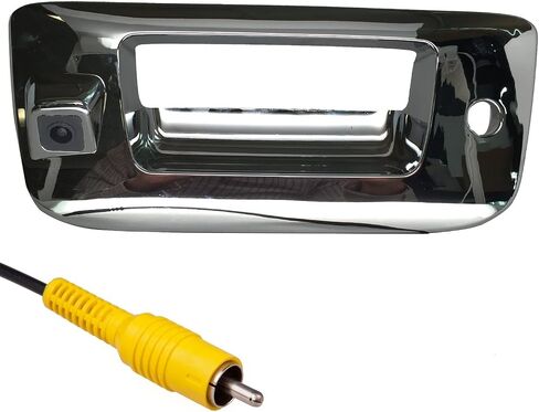 Master Tailgaters Black Tailgate Bezel with Backup Camera Replacement for Chevrolet Silverado/GMC Sierra (1999-2006) | IP68 Waterproof | Parking Grid Lines Available | Easy to Install in Kuwait
