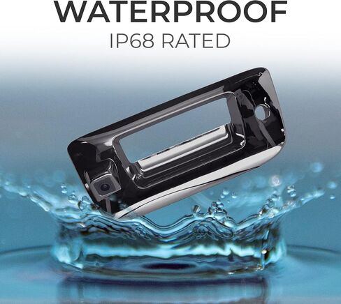 Master Tailgaters Black Tailgate Bezel with Backup Camera Replacement for Chevrolet Silverado/GMC Sierra (1999-2006) | IP68 Waterproof | Parking Grid Lines Available | Easy to Install in Kuwait