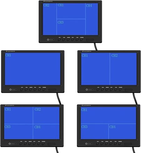 Hikity 10 Inch Small Monitor Screen Video Displays Quad Split HD Screen in Saudi Arabia