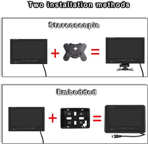 Hikity 10 Inch Small Monitor Screen Video Displays Quad Split HD Screen in Saudi Arabia