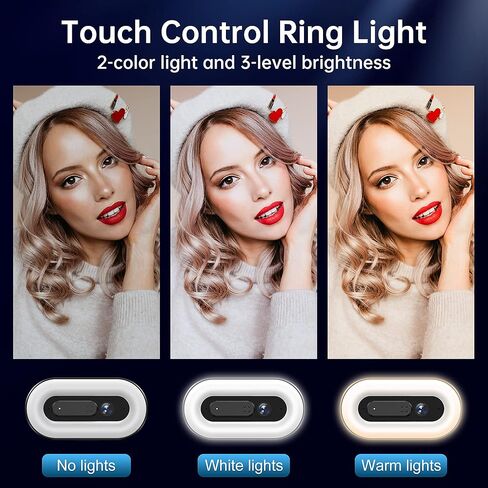 جوسجو كاميرا ويب G920 FHD 1080P مع ميكروفون ومكبر صوت، كاميرا بث مع ضوء حلقي، كاميرا كمبيوتر بمنفذ USB للتوصيل والتشغيل، غطاء للخصوصية، كاميرا ويب للكمبيوتر المكتبي/اللابتوب/ماك in Kuwait