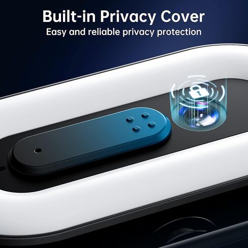 جوسجو كاميرا ويب G920 FHD 1080P مع ميكروفون ومكبر صوت، كاميرا بث مع ضوء حلقي، كاميرا كمبيوتر بمنفذ USB للتوصيل والتشغيل، غطاء للخصوصية، كاميرا ويب للكمبيوتر المكتبي/اللابتوب/ماك in Kuwait