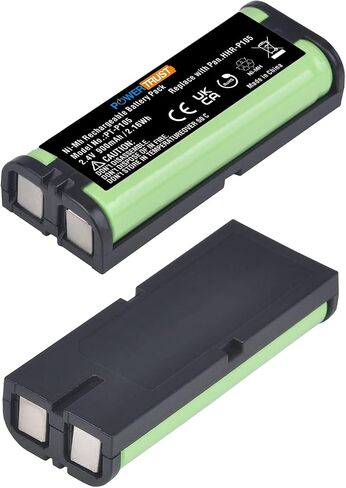 PowerTrust HHR-P105 Battery Panasonic HHR-P105 HHR-P105A KX-242 KX-2420 KX-2421 KX-2422 KX-TG5779 KX-6702 KX-FG2451 KX-TG2411 KX-TG2424 KX-TG2620 KX-TGA241 Cordless Phone Batteries in Saudi Arabia