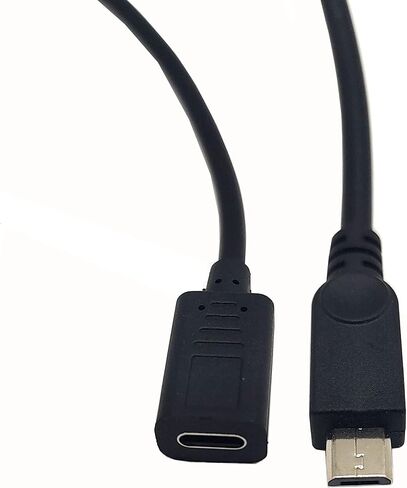 USB Type C to Micro USB Cable, 90 Degree USB-C Male to Micro USB Male Adapter Converter for MacBook Pro, Laptop, Android Devices(Only for Charging) (90 Degree Type C M/Micro M) in Saudi Arabia