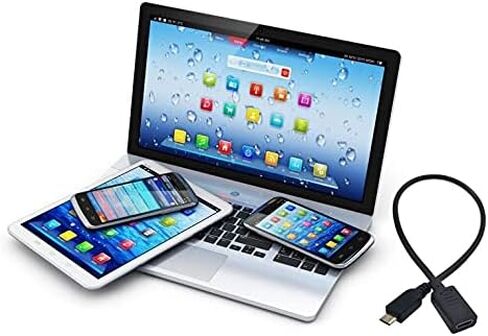 USB Type C to Micro USB Cable, 90 Degree USB-C Male to Micro USB Male Adapter Converter for MacBook Pro, Laptop, Android Devices(Only for Charging) (90 Degree Type C M/Micro M) in Saudi Arabia