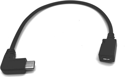 USB Type C to Micro USB Cable, 90 Degree USB-C Male to Micro USB Male Adapter Converter for MacBook Pro, Laptop, Android Devices(Only for Charging) (90 Degree Type C M/Micro M) in Kuwait