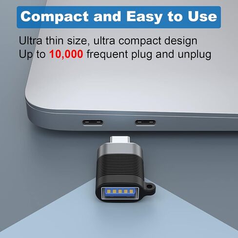 محول AreMe USB C (6 حزم)، Micro USB ذكر إلى USB C أنثى، USB 3.0 ذكر إلى USB C أنثى، USB Type-C ذكر إلى USB 3.0 أنثى موصل محول (أسود) in Kuwait