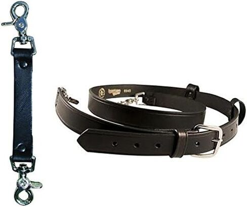Boston Leather Bundle Two Items- Anti-Sway Strap for Radio Strap, Firefighter's Radio Strap (Black) in Saudi Arabia