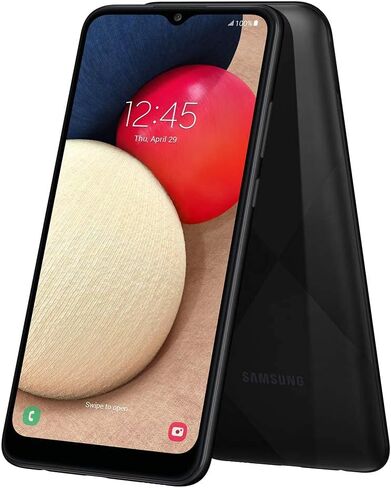 Samsung Galaxy A02s Smartphone, 32GB Storage, Factory Unlocked - Black (Renewed) in Saudi Arabia