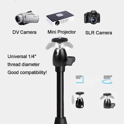 Coret Mini Projector Stand, Portable Camera Holder with 360 Rotatable Head, Adjustable Height 26-60in in Saudi Arabia
