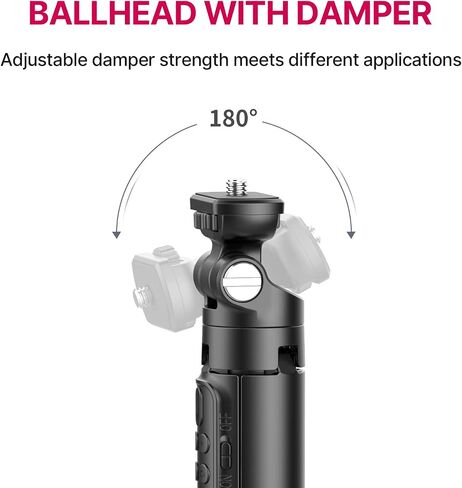 ULANZI RMT-01 Wireless Shooting Grip & Tripod for Sony, Canon, Nikon & Other Vlog Cameras or Smartphones, Selfie Video Recording Vlogging Accessories Portable Hand Size for Content Creators & Vloggers in Saudi Arabia