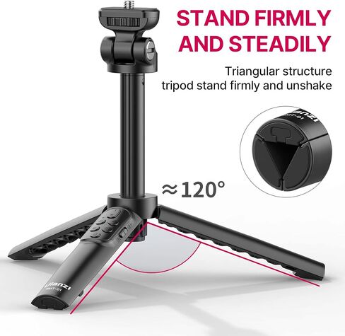 ULANZI RMT-01 Wireless Shooting Grip & Tripod for Sony, Canon, Nikon & Other Vlog Cameras or Smartphones, Selfie Video Recording Vlogging Accessories Portable Hand Size for Content Creators & Vloggers in Saudi Arabia