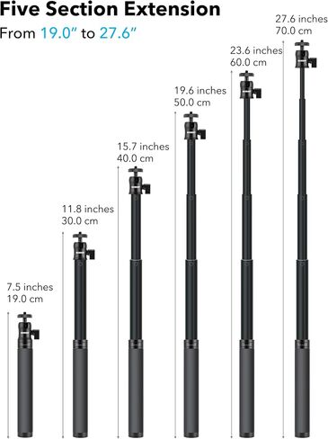 49CM Selfie Stick Telescopic for Action Camera in Saudi Arabia