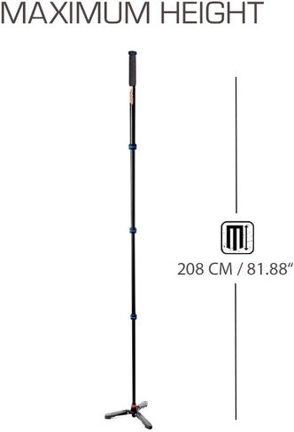 3 Legged Thing Punks Trent 2.0 Monopod with Docz2 Foot Spreader Kit - Lightweight Magnesium Alloy Camera Monopod with Multiple Uses for Heavy Equipment (TRENTKITGREY2.0) in Saudi Arabia