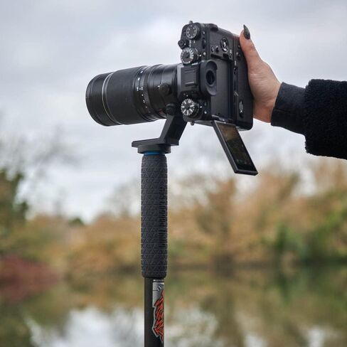 3 Legged Thing Punks Trent 2.0 Monopod with Docz2 Foot Spreader Kit - Lightweight Magnesium Alloy Camera Monopod with Multiple Uses for Heavy Equipment (TRENTKITGREY2.0) in Saudi Arabia