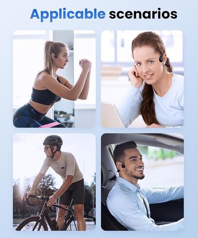 Bone Conduction Headphones, Wireless Open-Ear Headphones, Bluetooth 5.3 with Mic - MP3 Play Built-in 32GB Memory, IPX8 Waterproof Sports Headphones for Gym Workout Swimming Running Cycling. in Kuwait