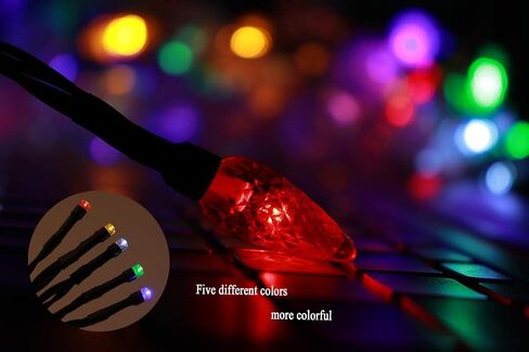 YAGE Tale LED Christmas Light Phone Charger Cord USB Type-C and Bulb Charging Cable 50inch 10led Multicolor Bulb,Compatible with Type-C in Kuwait