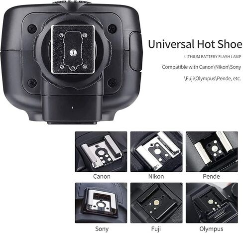 فلاش خارجي GODOX TT600 متوافق مع كاميرا Canon/Nikon/Pentax/Olympus/Fuji وغيرها من كاميرات DSLR مع Hotshoe القياسي، وإخراج عالي GN60، ودعم الزناد اللاسلكي in Saudi Arabia
