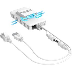Vonets WiFi Extender 2023 Release AC1200 2.4GHz/5GHz Dual Band WiFi Bridge/WiFi to Ethernet/Broader Coverage Than Ever with 1 RJ45 (10/100Mbps) USB/DC Powered for DVR/IP Camera/WiFi Repeater with Fan in Saudi Arabia