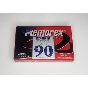 Memorex DBS 90 Single Blank Audio Cassette Tape Vintage