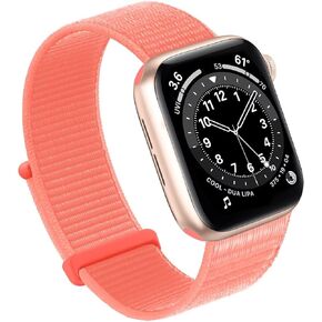 Bifeiyo متوافق مع سوار ساعة Apple 49 مم 45 مم 44 مم 42 مم 41 مم 40 مم 38 مم، حزام حلقة من النايلون الرياضي للنساء والرجال لسلسلة iWatch Ultra 8 7 6 5 4 3 2 1 SE (38/40/41 مم، رمان) in Kuwait